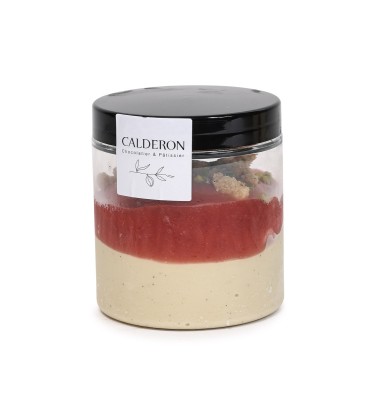 VERRINE GLACEE FRAISE PISTACHE